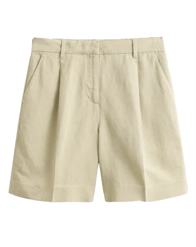 Gant - Linen Blend Shorts - Oat Beige